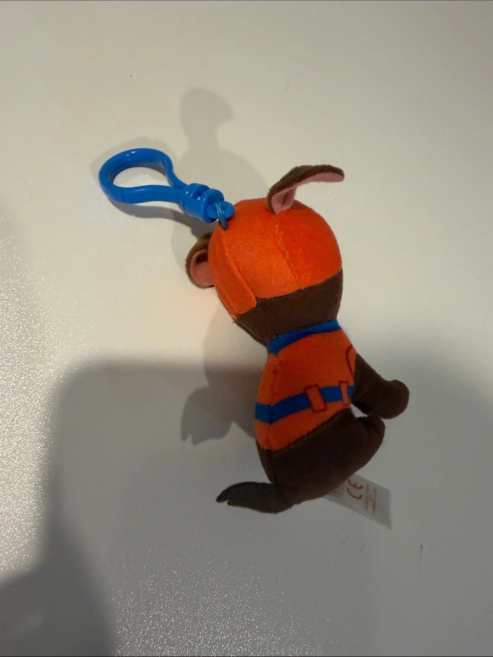 Ty Paw Patrol Zuma 4 inch clip- Orange Helmet & Brown Body